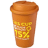 Americano® Eco -kahvimuki kierrätetystä materiaalista, läikyttämätön, 350 ml, oranssi lisäkuva 1