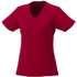 Amery lyhythihainen naisten cool fit t-paita, v-aukko, punainen liikelahja logopainatuksella