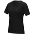 Azurite-T-paita, GOTS-sertifioitu luomupuuvilla, lyhythihainen, naisten, musta liikelahja logopainatuksella