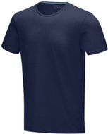 Balfour-t-paita, lyhythihainen, luonnonmukainen, miesten, tummansininen liikelahja logopainatuksella