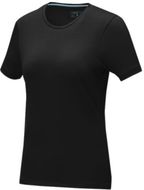 Balfour-t-paita, lyhythihainen, luonnonmukainen, naisten, musta liikelahja logopainatuksella