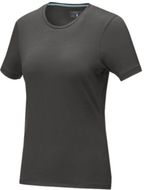 Balfour-t-paita, lyhythihainen, luonnonmukainen, naisten, myrskyinen-harmaa liikelahja logopainatuksella