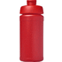 Baseline 500 ml:n kierrätetystä materiaalista valmistettu juomapullo läppäkannella, punainen, punainen lisäkuva 2