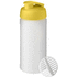 Baseline Plus 500 ml -shakerpullo, valkoinen, keltainen liikelahja logopainatuksella