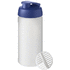 Baseline Plus 500 ml -shakerpullo, valkoinen, sininen liikelahja logopainatuksella