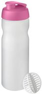 Baseline Plus 650 ml -shakerpullo, valkoinen, purppura liikelahja logopainatuksella