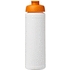 Baseline® Plus 750 ml läppäkantinen urheilujuomapullo, valkoinen, oranssi lisäkuva 2