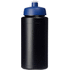 Baseline® Plus Grip 500 ml -urheilujuomapullo läppäkannella, sininen, musta lisäkuva 2