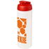 Baseline® Plus grip 750 ml läppäkantinen urheilujuomapullo, läpikuultava-valkoinen, punainen lisäkuva 1