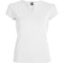 Belice naisten lyhythihainen t-paita, valkoinen liikelahja logopainatuksella