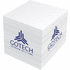 Block Mate®-muistiokuutio, 1B, 100x100, valkoinen liikelahja logopainatuksella