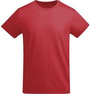 Breda lasten lyhythihainen t-paita, punainen liikelahja logopainatuksella