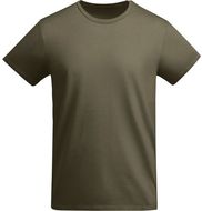 Breda lasten lyhythihainen t-paita, sotilaallinen-vihreä liikelahja logopainatuksella