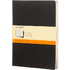 Cahier Journal-muistivihko, XL-koko - viiva, musta liikelahja logopainatuksella