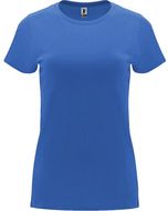 Capri naisten lyhythihainen t-paita, Rivieran-sininen liikelahja logopainatuksella