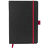 Colour-edge-muistivihko, koko A5, kovakantinen, musta, punainen lisäkuva 2