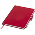 Crown-muistivihko (koko A5) ja kosketusnäyttökynä/kuulakärkikynä, punainen liikelahja logopainatuksella
