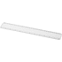 Ellison-viivain paperi-insertillä, 30 cm, muovinen, valkoinen liikelahja logopainatuksella