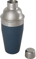 Gaudie kierrätetystä ruostumattomasta teräksestä valmistettu cocktailshaker, jäätikkÃ¶-sininen liikelahja logopainatuksella