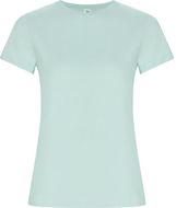 Golden naisten lyhythihainen t-paita, minttu-vihreä liikelahja logopainatuksella
