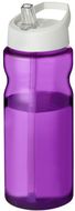 H2O Active® Base 650 ml kaatonokkakantinen urheilujuomapullo., valkoinen, violetti liikelahja logopainatuksella