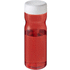 H2O Active® Base 650 ml vesipullo kierrekannella, valkoinen, punainen liikelahja logopainatuksella