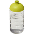 H2O Active® Bop 500 ml kupukantinen pullo, läpikuultava-valkoinen, kalkinvihreä liikelahja logopainatuksella