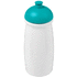 H2O Active® Pulse 600 ml kupukantinen urheilujuomapullo, valkoinen, vesi-vihreä liikelahja logopainatuksella