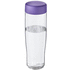 H2O Active® Tempo 700 ml vesipullo kierrekannella, läpikuultava-valkoinen, violetti liikelahja logopainatuksella