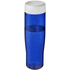 H2O Active® Tempo 700 ml vesipullo kierrekannella, valkoinen, sininen liikelahja logopainatuksella