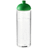 H2O Active® Vibe 850 ml -urheilujuomapullo kupukannella, läpikuultava-valkoinen, vihreä liikelahja logopainatuksella