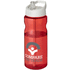 H2O Active® Base 650 ml kaatonokkakantinen urheilujuomapullo., valkoinen, punainen lisäkuva 1