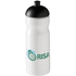 H2O Active® Base 650 ml kupukantinen urheilujuomapullo, valkoinen, musta lisäkuva 1