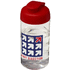 H2O Active® Bop 500 ml läppäkantinen urheilujuomapullo, läpikuultava-valkoinen, punainen lisäkuva 1