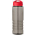 H2O Active® Eco Treble 750 ml:n juomapullo sporttikorkilla, kivihiili, punainen lisäkuva 2