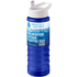 H2O Active® Eco Treble 750 ml:n juomapullo sporttikorkilla, valkoinen, sininen lisäkuva 1