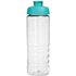 H2O Active® Treble 750 ml -urheilujuomapullo läppäkannella, läpikuultava-valkoinen, aqua-blue lisäkuva 2