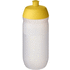 HydroFlex Clear -juomapullo, 500 ml, valkoinen, keltainen liikelahja logopainatuksella