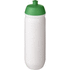 HydroFlex-juomapullo, 750 ml, valkoinen, vihreä liikelahja logopainatuksella