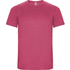 Imola miesten lyhythihainen urheilu-t-paita, pinkki liikelahja logopainatuksella