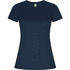 Imola naisten lyhythihainen urheilu-t-paita, tummansininen liikelahja logopainatuksella