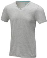 Kawartha miesten lyhythihainen luomu-t-paita, harmaa-harmaa liikelahja logopainatuksella