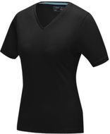 Kawartha naisten lyhythihainen luomu-t-paita, musta liikelahja logopainatuksella
