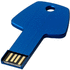 Key-USB-muistitikku, 4 Gt, sininen liikelahja logopainatuksella