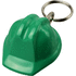Kolt kypäränmuotoinen avaimenperä kierrätetystä materiaalista, vihreä liikelahja logopainatuksella