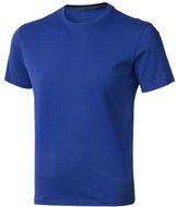 Nanaimo miesten lyhythihainen t-paita, sininen liikelahja logopainatuksella