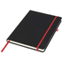 Noir-muistivihko, keskikokoinen, musta, punainen liikelahja logopainatuksella
