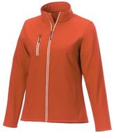 Orion naisten softshell-takki, oranssi liikelahja logopainatuksella