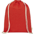 Orissa 100 g/m² GOTS orgaaninen reppu kiristysnyörillä 5L, punainen lisäkuva 2