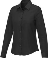 Pollux naisten pitkähihainen paita, musta liikelahja logopainatuksella